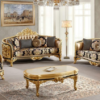 Sofa Ruang Tamu Mewah Gold Mataram Ukir Jepara Nwj 70