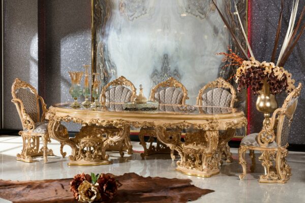 Meja Makan Ukiran Mewah Best Luxury Furniture