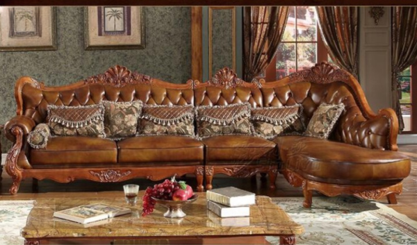 Sofa Tamu Classic Mewah Kayu Jati Ukiran Furniture