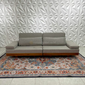 Sofa Sudut Kayu Jati Minimalis (1)
