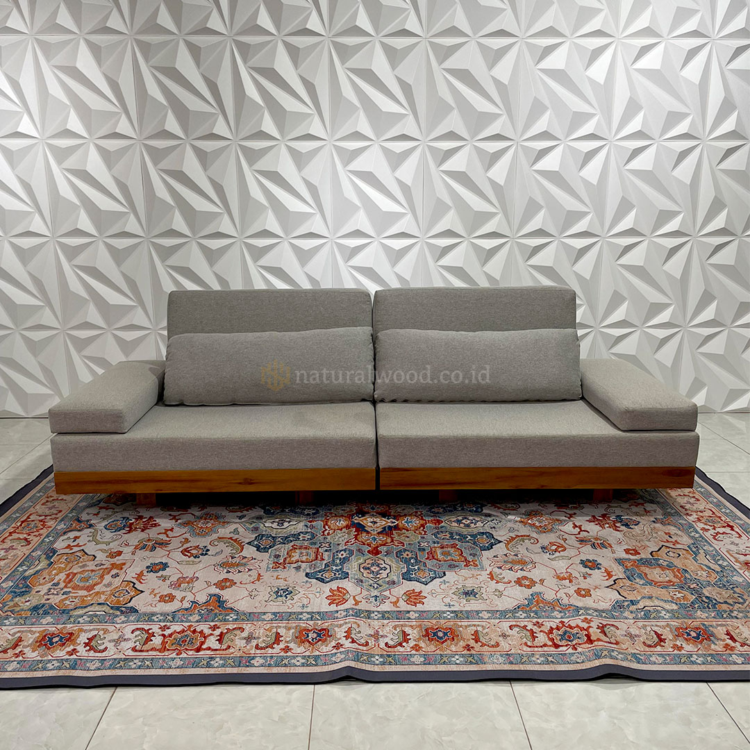 Sofa Sudut Kayu Jati Minimalis (1)