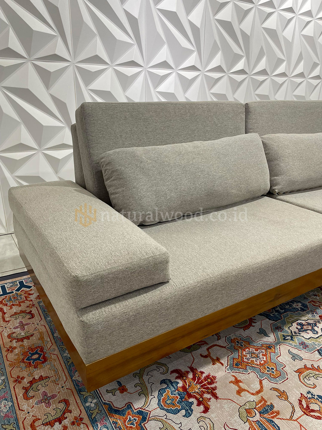 Sofa Sudut Kayu Jati Minimalis (3)