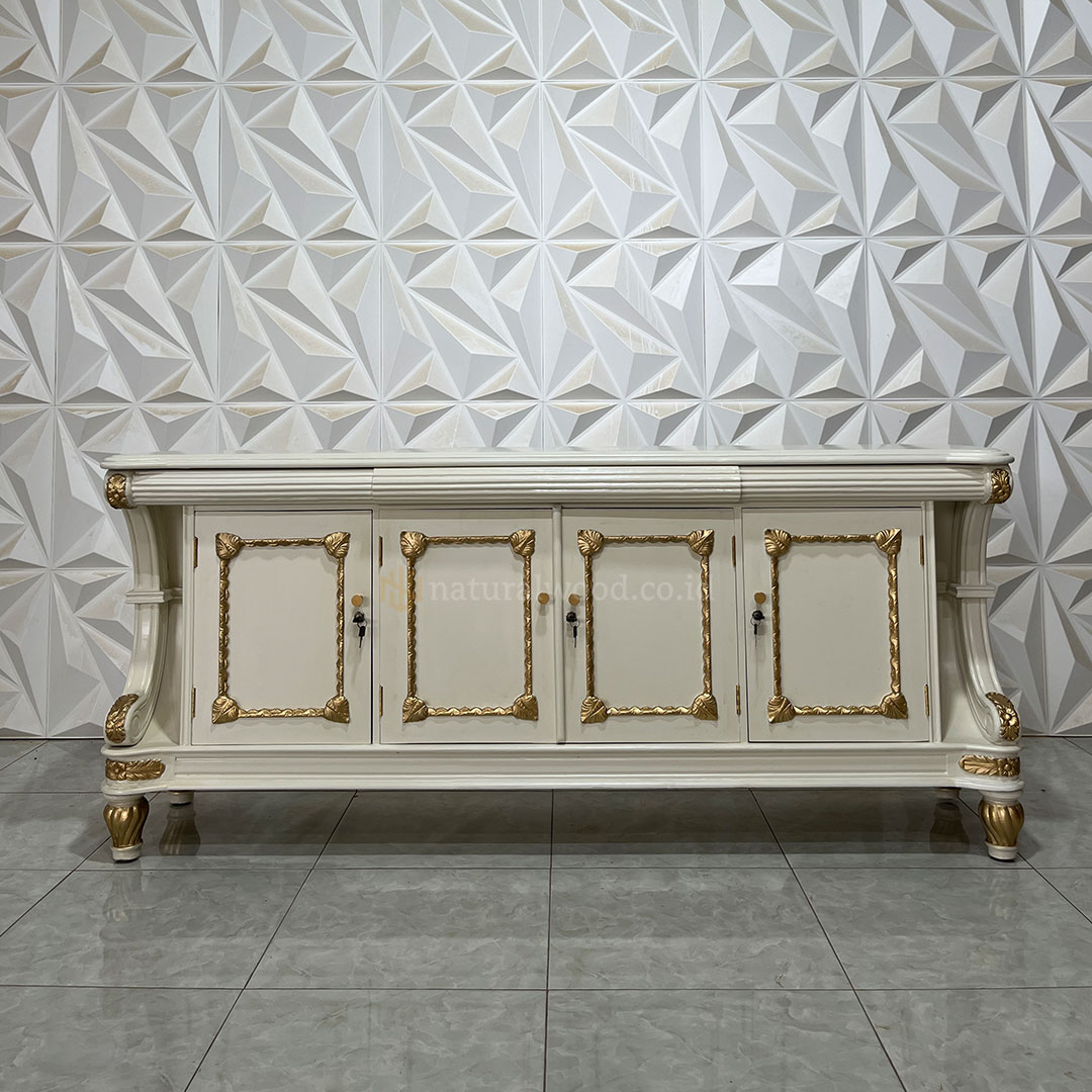 Buffet TV Kayu Jati Klasik Mewah (1)