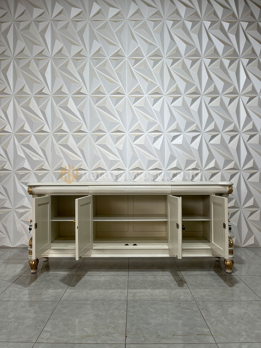 Buffet TV Kayu Jati Klasik Mewah (5)