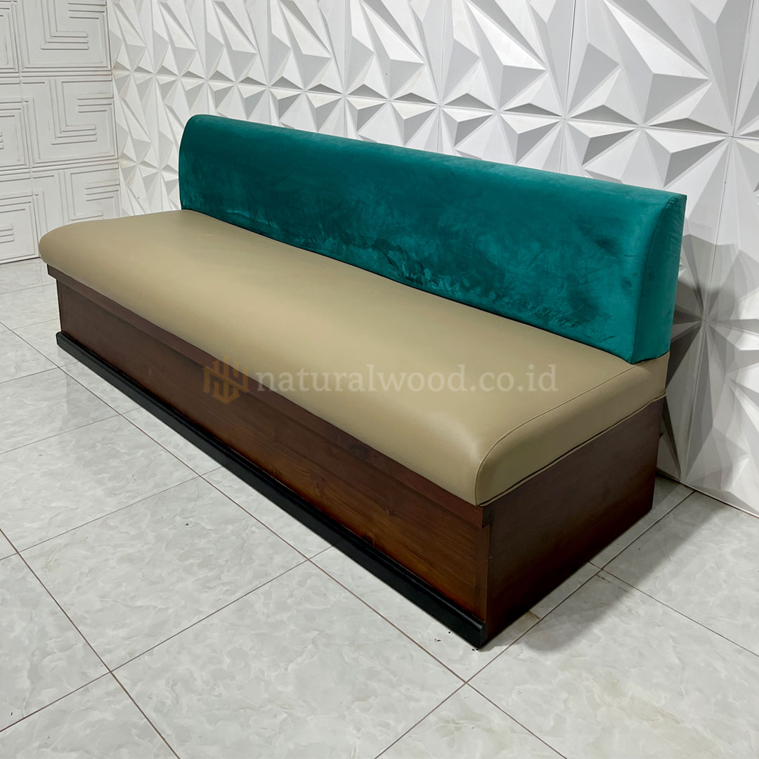 Kursi Sofa Cafe Minimalis Kayu Jati (1)