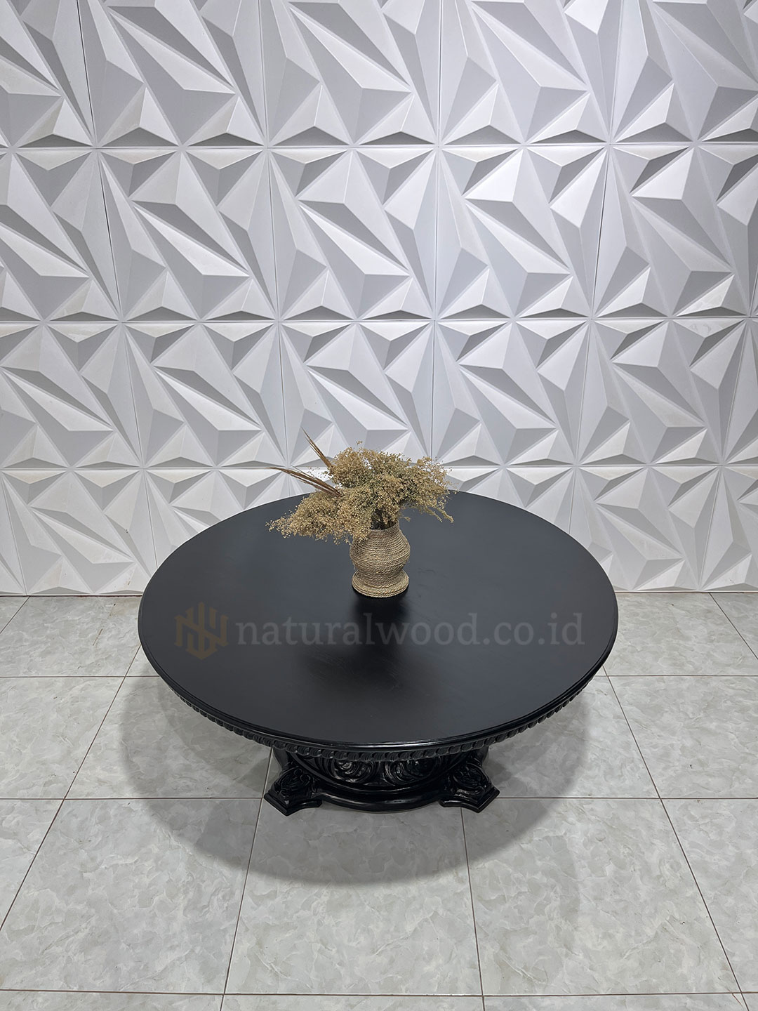 Meja Ruang Tamu Kayu Jati Klasik Mewah (3)