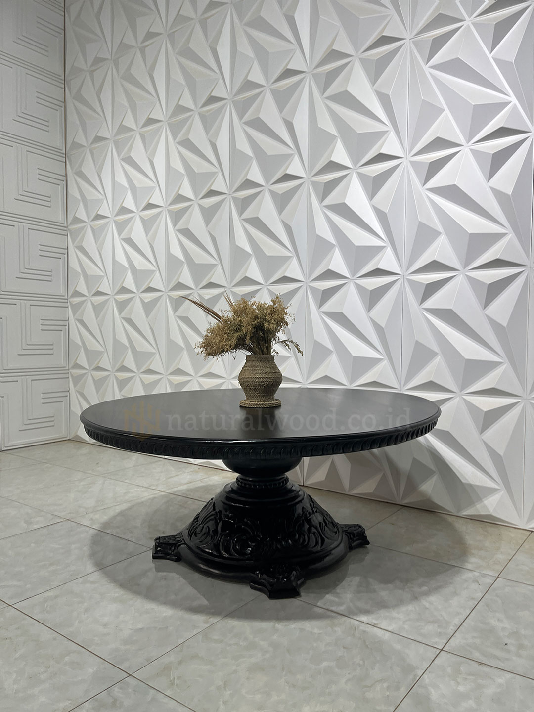 Meja Ruang Tamu Kayu Jati Klasik Mewah (4)