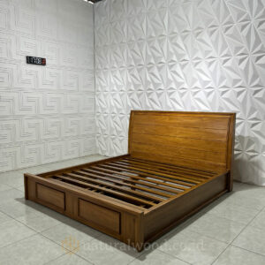 Tempat Tidur Kayu Jati Minimalis Modern (2)