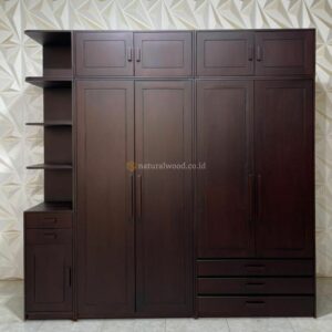 Lemari Minimalis Pintu 4 Custom Rak Susun