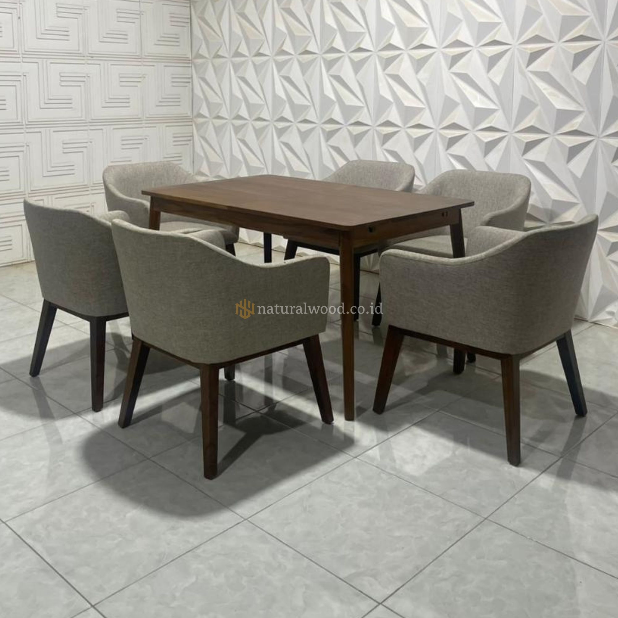 Set Kursi Minimalis Jok Meja Tarik Custom Kayu