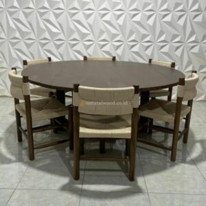 Set Meja Makan 6 Kursi Cafe Outdoor Custom